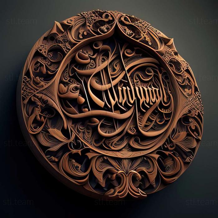 3D модель Аллаху Акбар (STL)